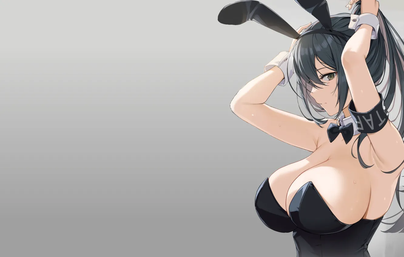 Фото обои sexy, black, Anime, boobs, pretty, breasts, big boobs, bunny