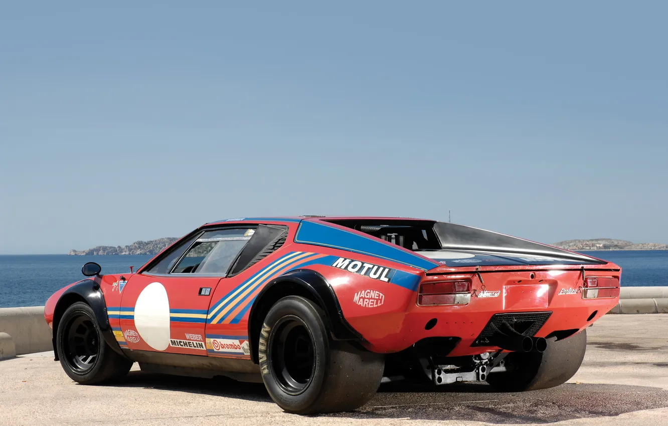 Фото обои race car, 1972, De Tomaso, Pantera, Gr. 4