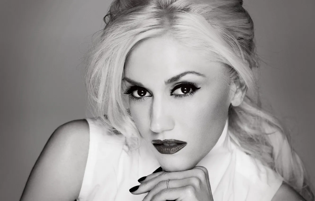Фото обои лицо, фото, блондинка, певица, Gwen Stefani