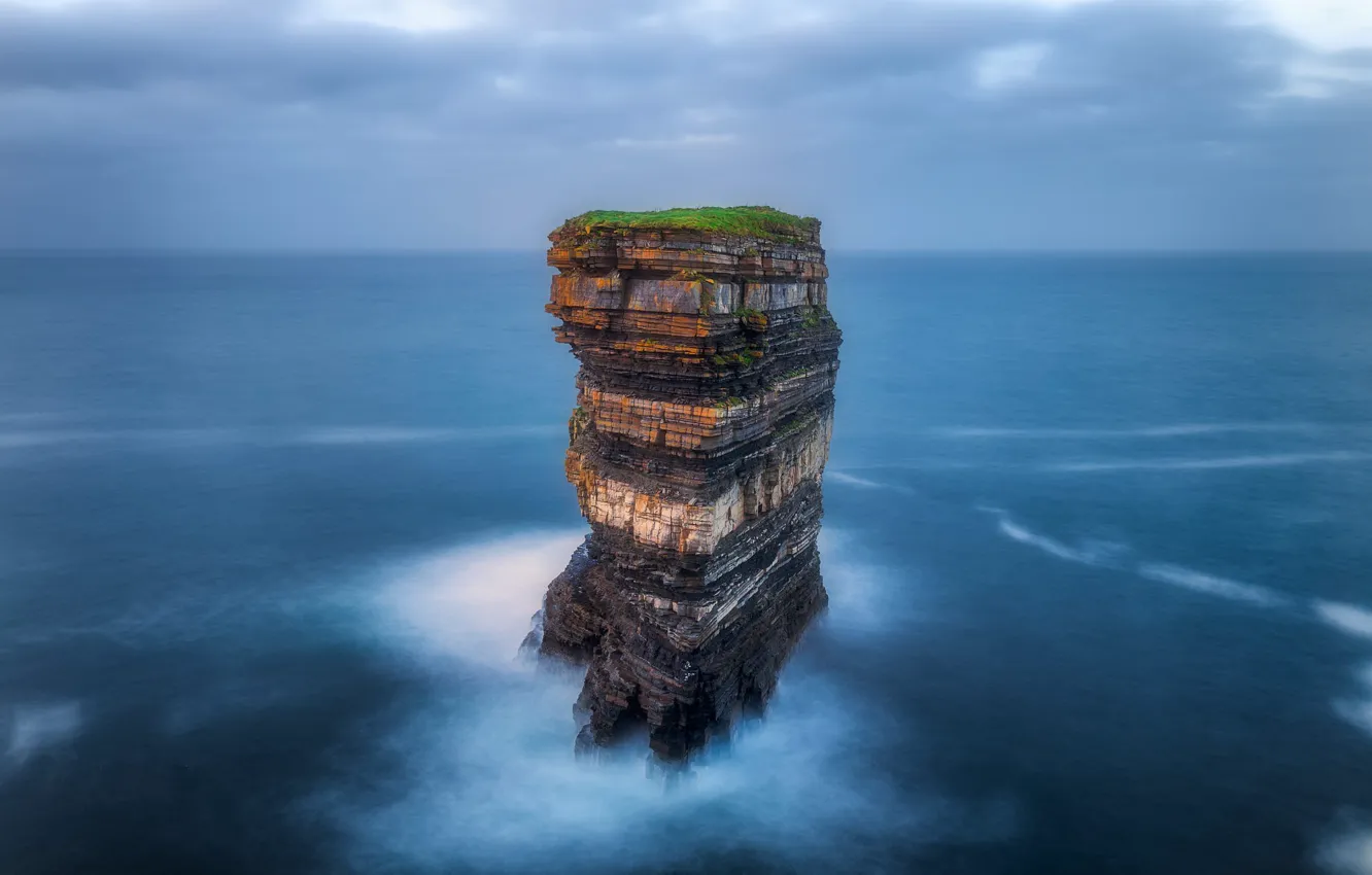 Фото обои скала, океан, фотограф, Ирландия, Michal Wlodarczyk