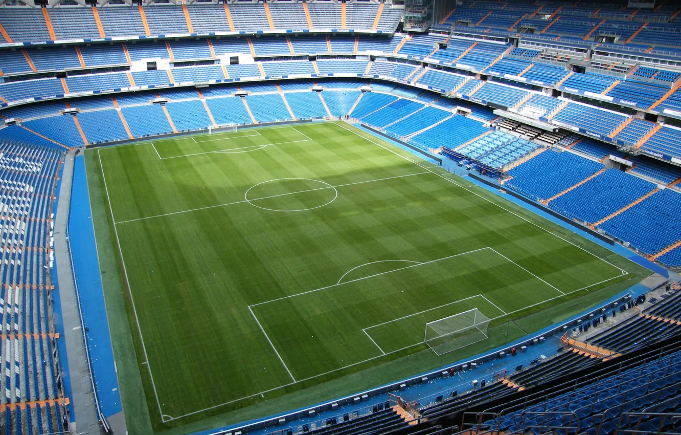 Фото обои Испания, стадион, Сантьяго Бернабеу, Spain, Реал Мадрид, Real Madrid, Santiago Bernabéu
