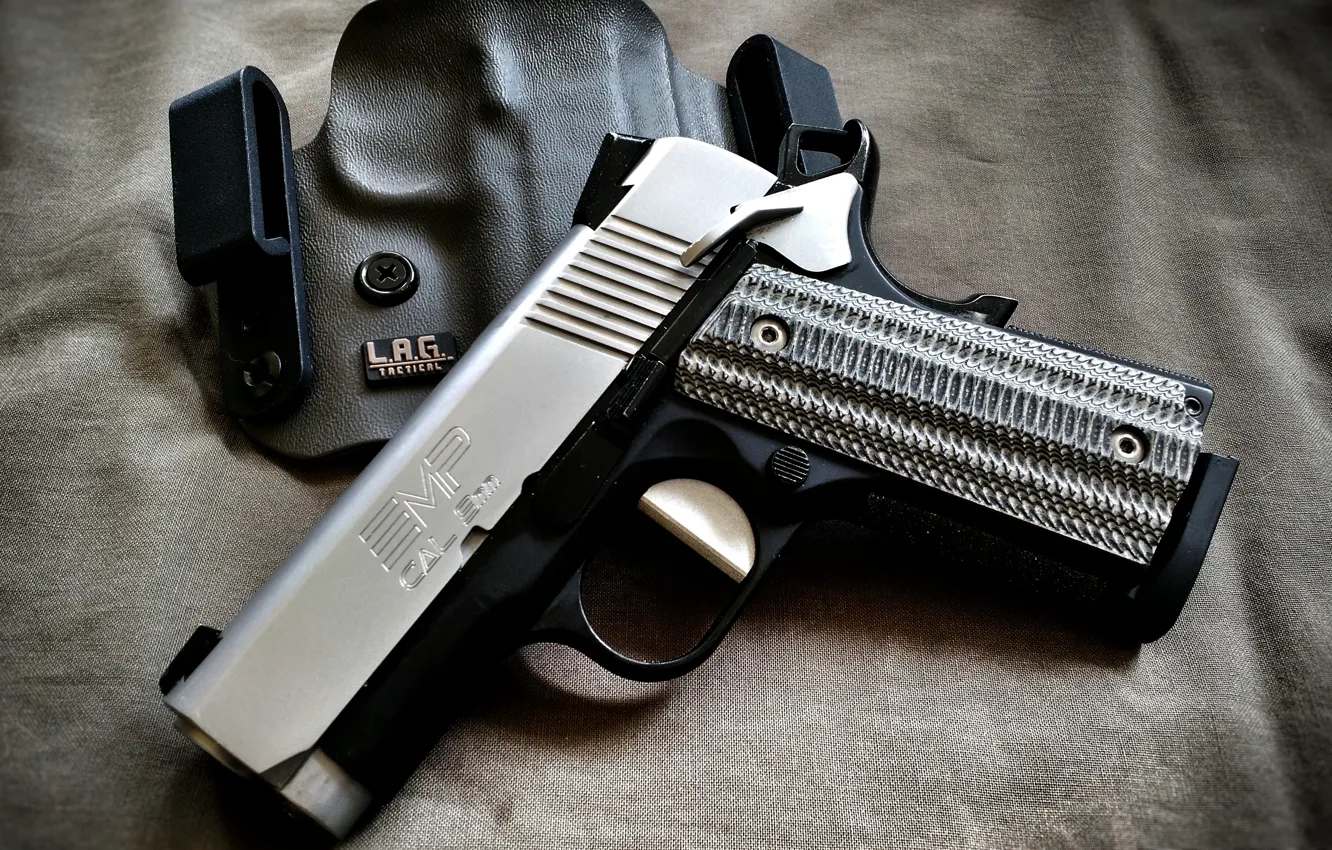 Фото обои пистолет, оружие, Springfield, полуавтоматический, EMP