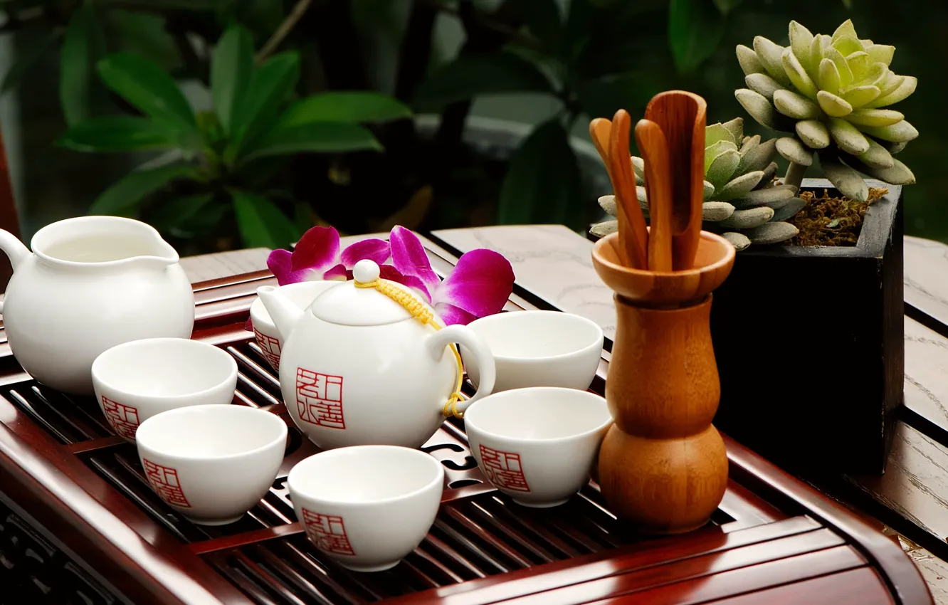 Фото обои чашки, восток, аромат, still life, чайная церемония, teapot, eastern cups