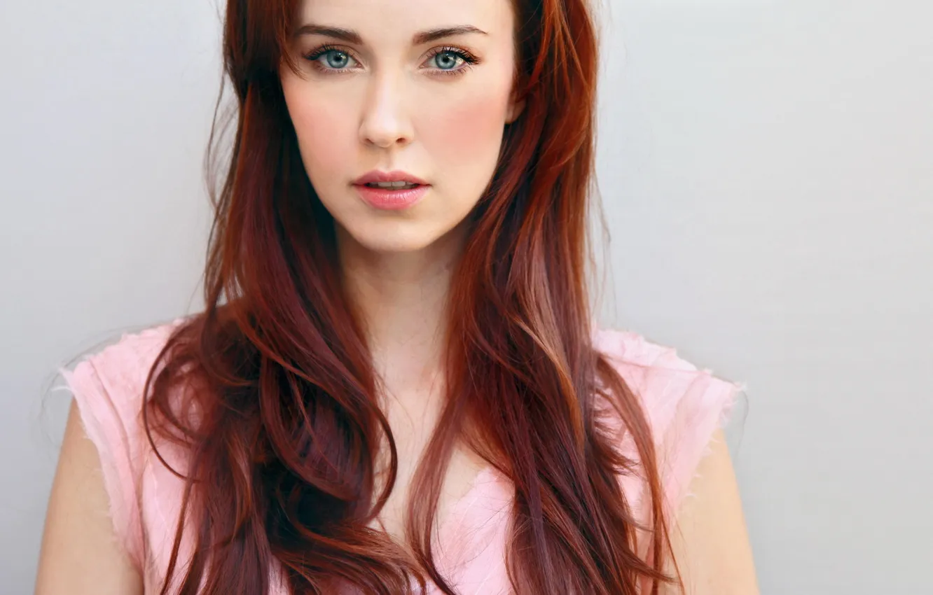 Фото обои девушка, лицо, актриса, рыжая, elyse levesque