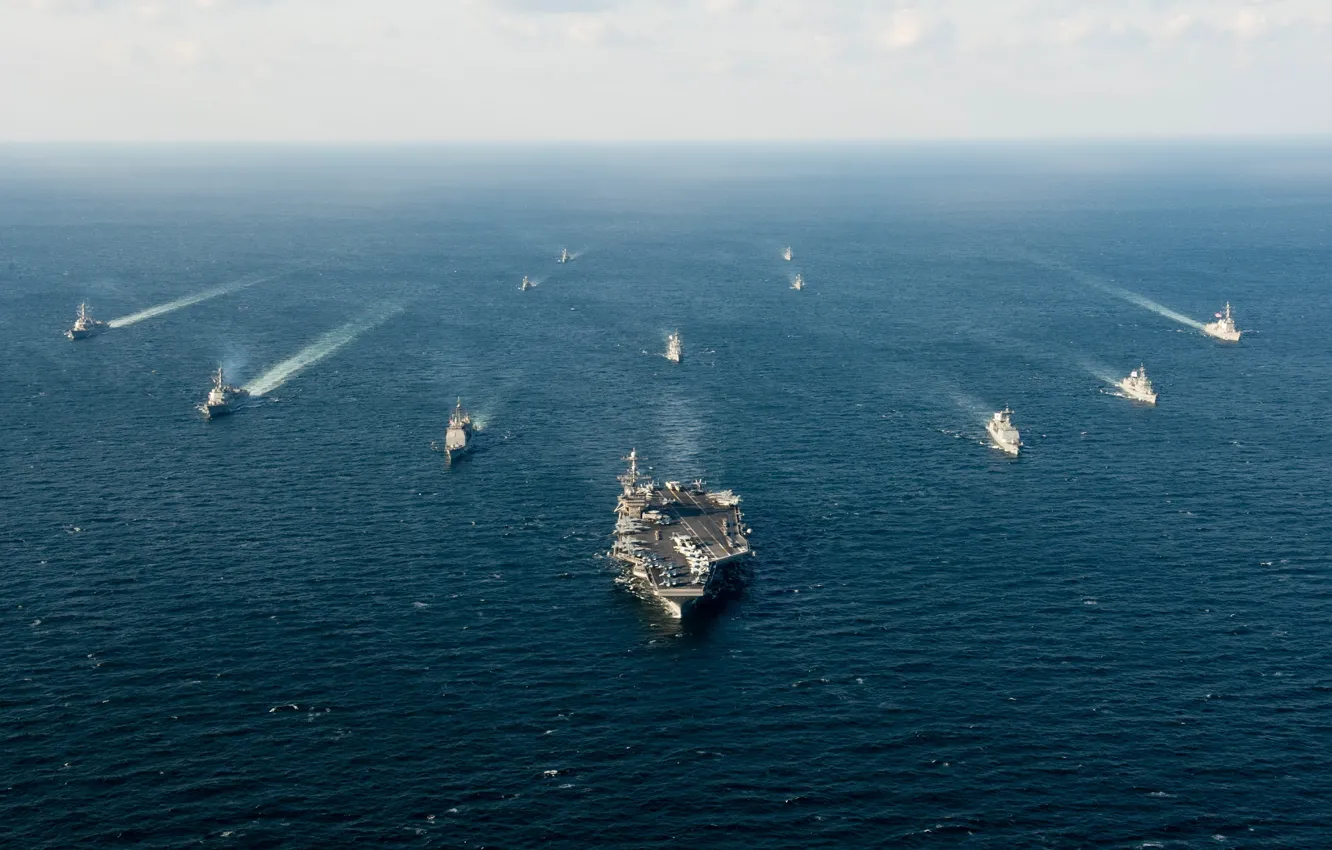 Фото обои оружие, корабли, John C. Stennis Carrier Strike Group