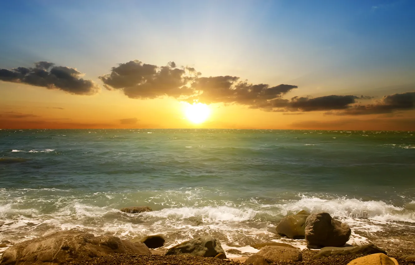 Фото обои песок, море, пляж, небо, облака, пейзаж, природа, берег