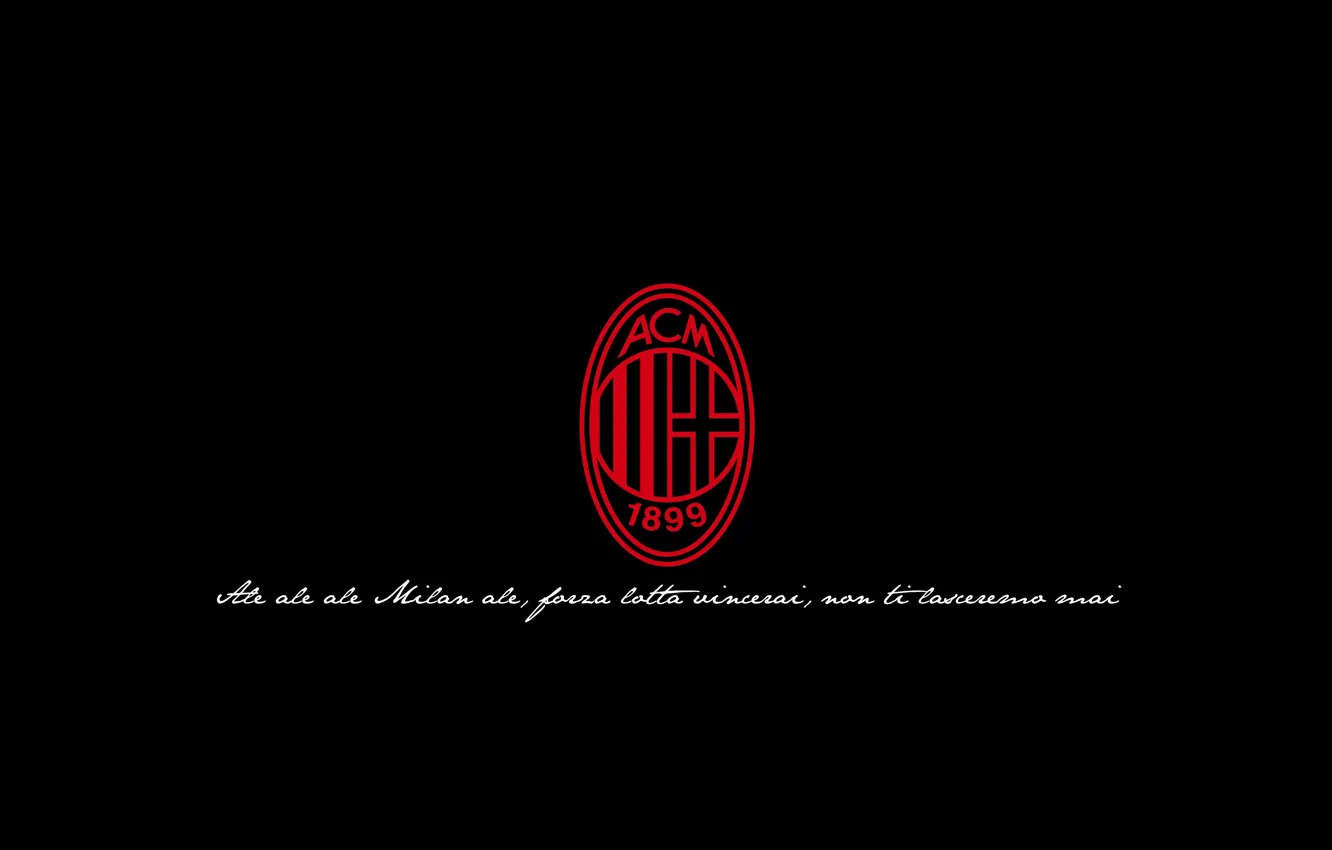 Фото обои logo, Italy, soccer, Milan, AC Milan