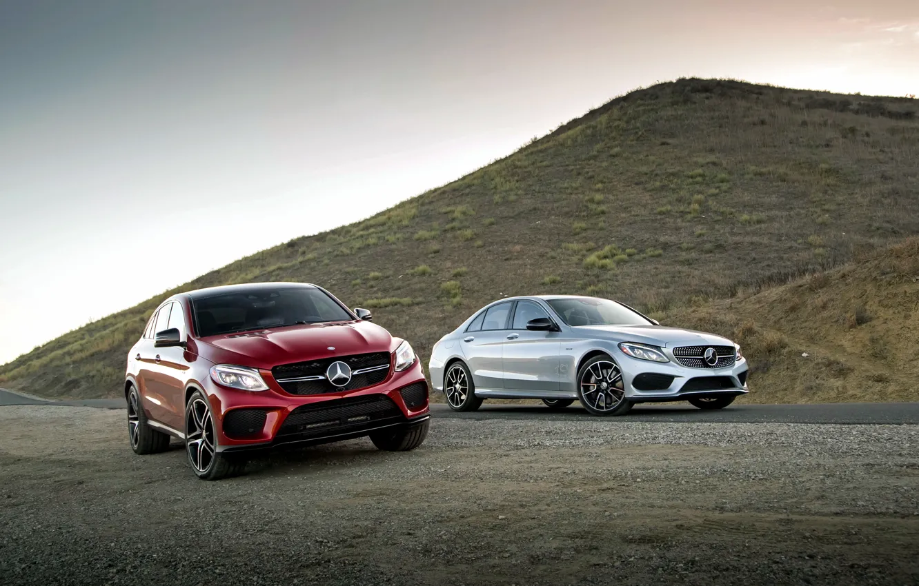 Фото обои Mercedes-Benz, мерседес, AMG, амг, C-Class, W205, C292, GLE-Class
