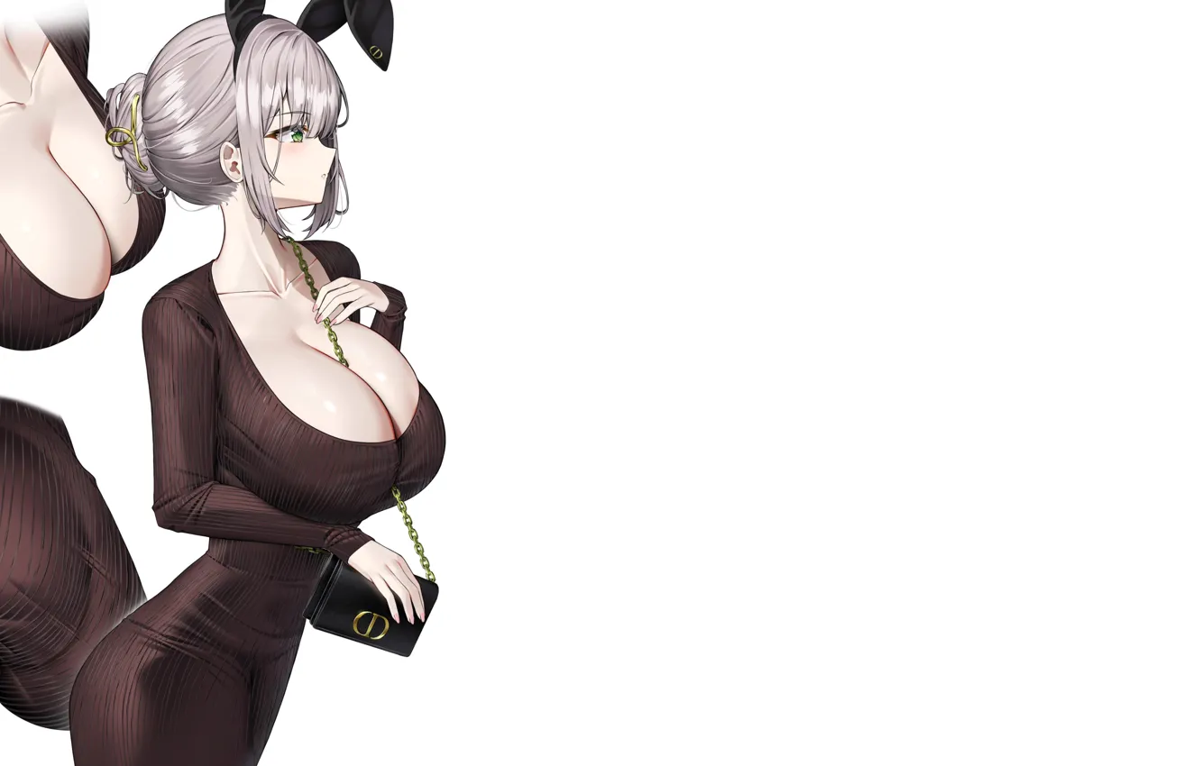 Фото обои girl, hot, sexy, boobs, anime, figure, pretty, right