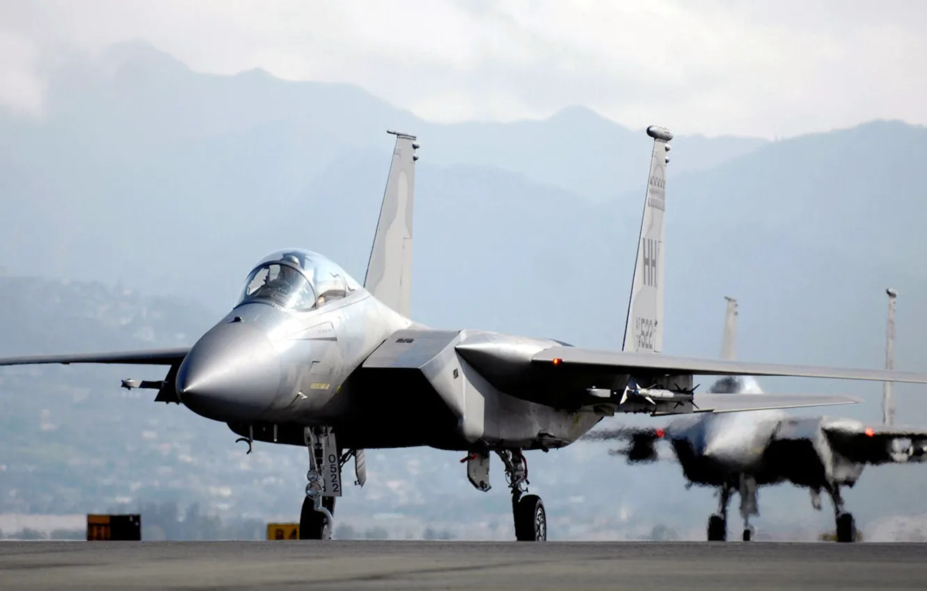 Фото обои Eagle, F-15, ВВС США, Douglas, McDonnell, американский всепогодный истребитель четвёртого по