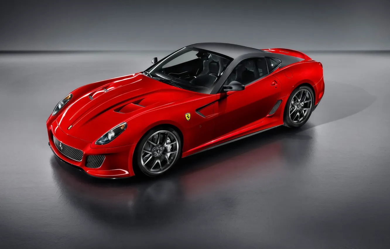 Фото обои красный, Ferrari, спорткар, 599 GTO