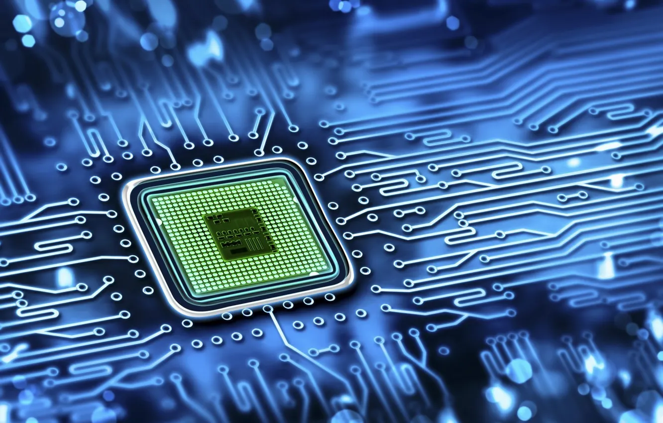 Фото обои hi-tech, chip, processor