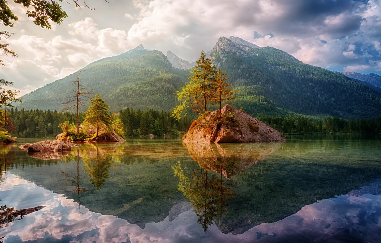 Фото обои landscape, nature, mountain, lake