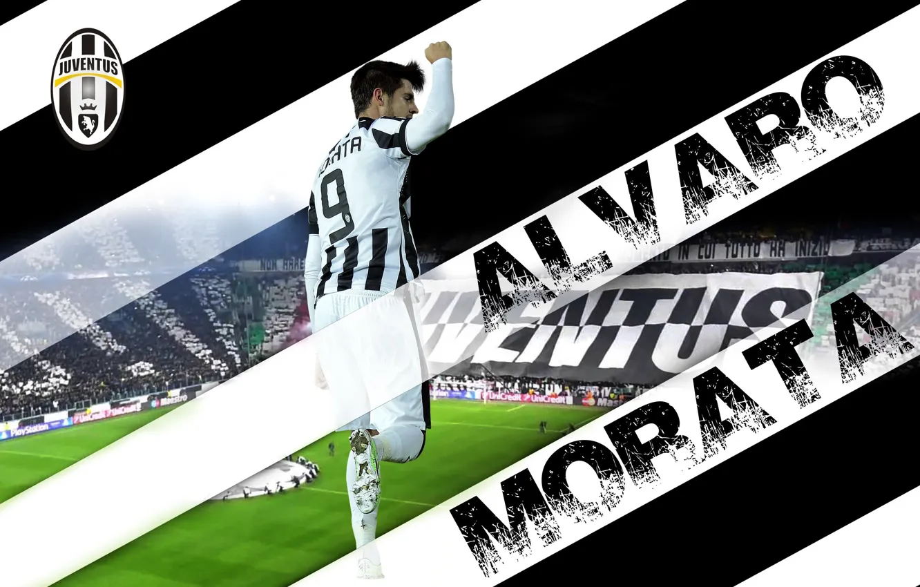 Фото обои wallpaper, sport, football, player, Alvaro Morata, Juventus FC, Juventus Stadium
