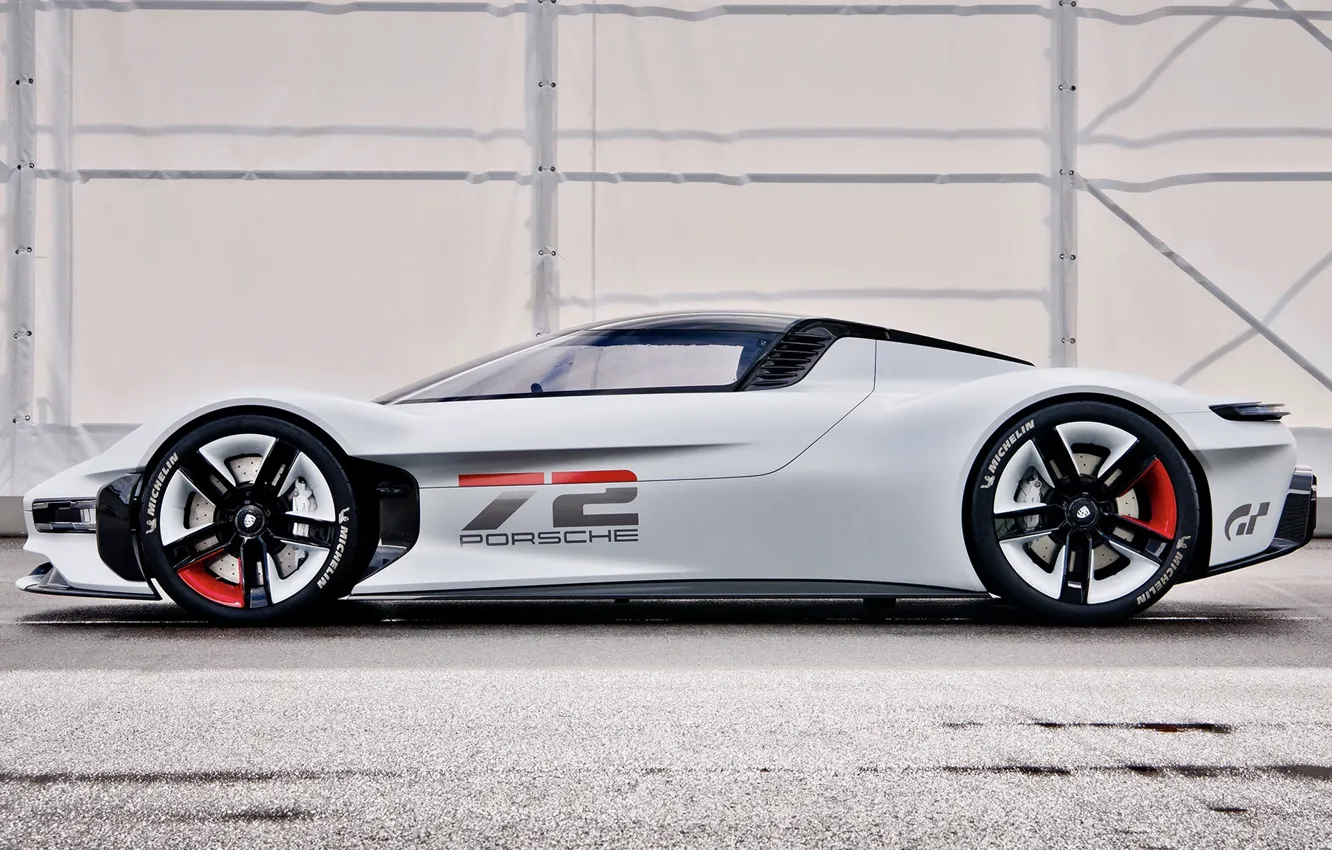 Фото обои Porsche, спорт кар, Vision, Gran Turismo, 2021
