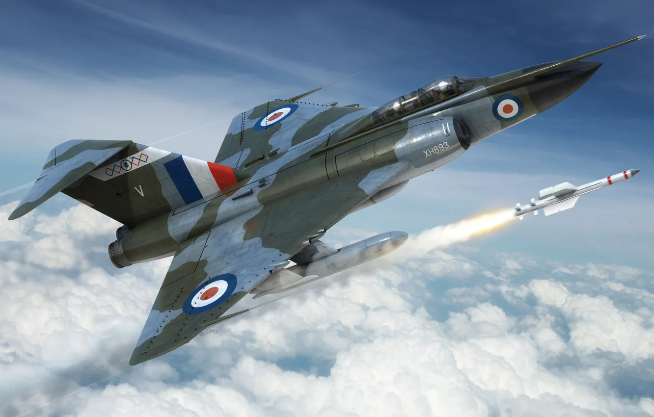 Фото обои Великобритания, истребитель-перехватчик, всепогодный, Raf, Adam Tooby, Gloster Javelin FAW.9