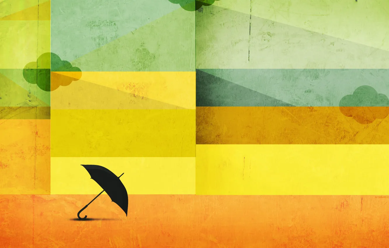 Фото обои абстракция, полосы, зонт