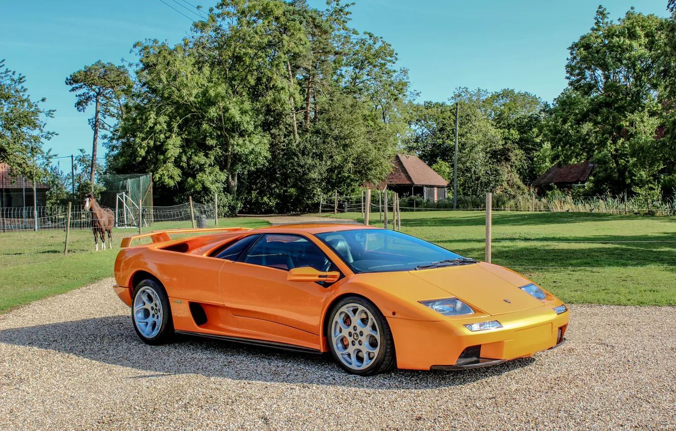 Фото обои Lamborghini, 2000, ламборджини, Diablo, диабло