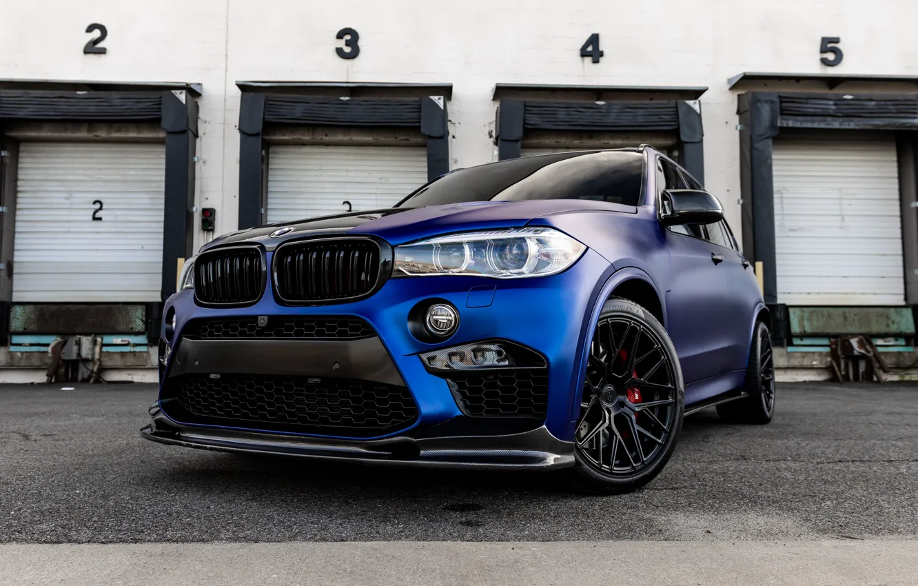 Фото обои BMW, Blue, X5M, Wheels, BMW X5M