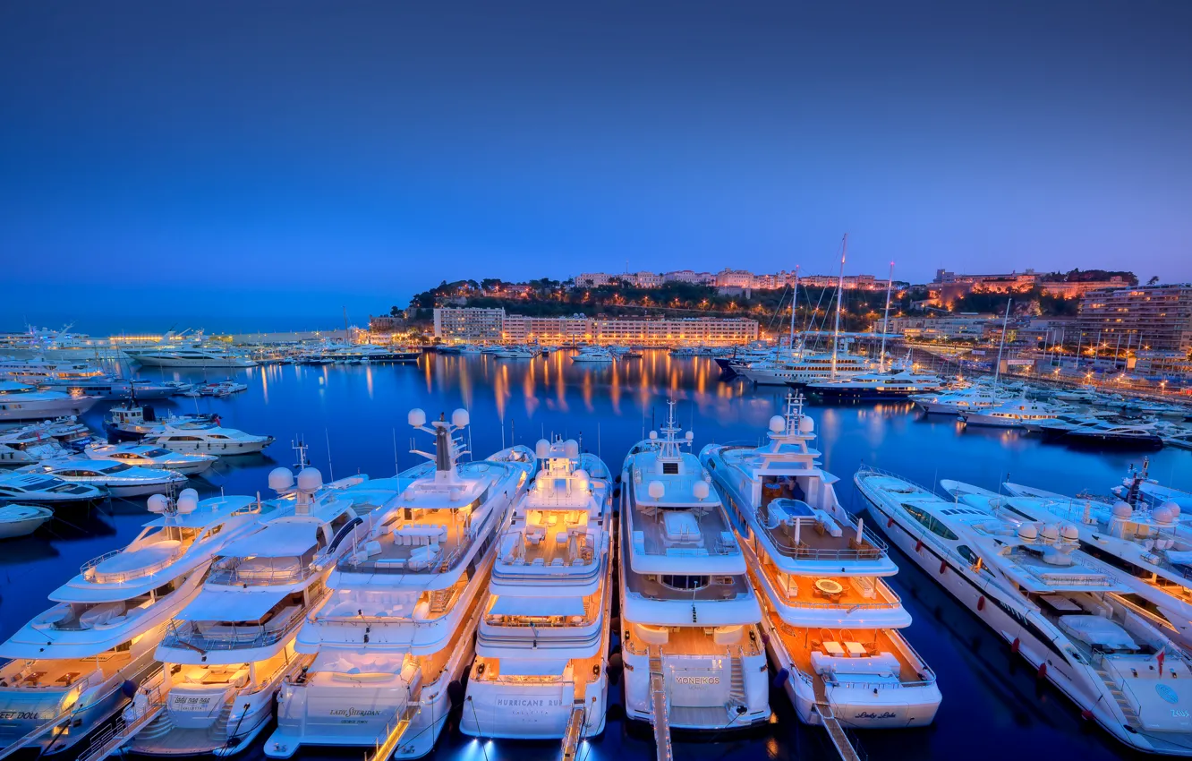 Фото обои яхты, порт, Monaco