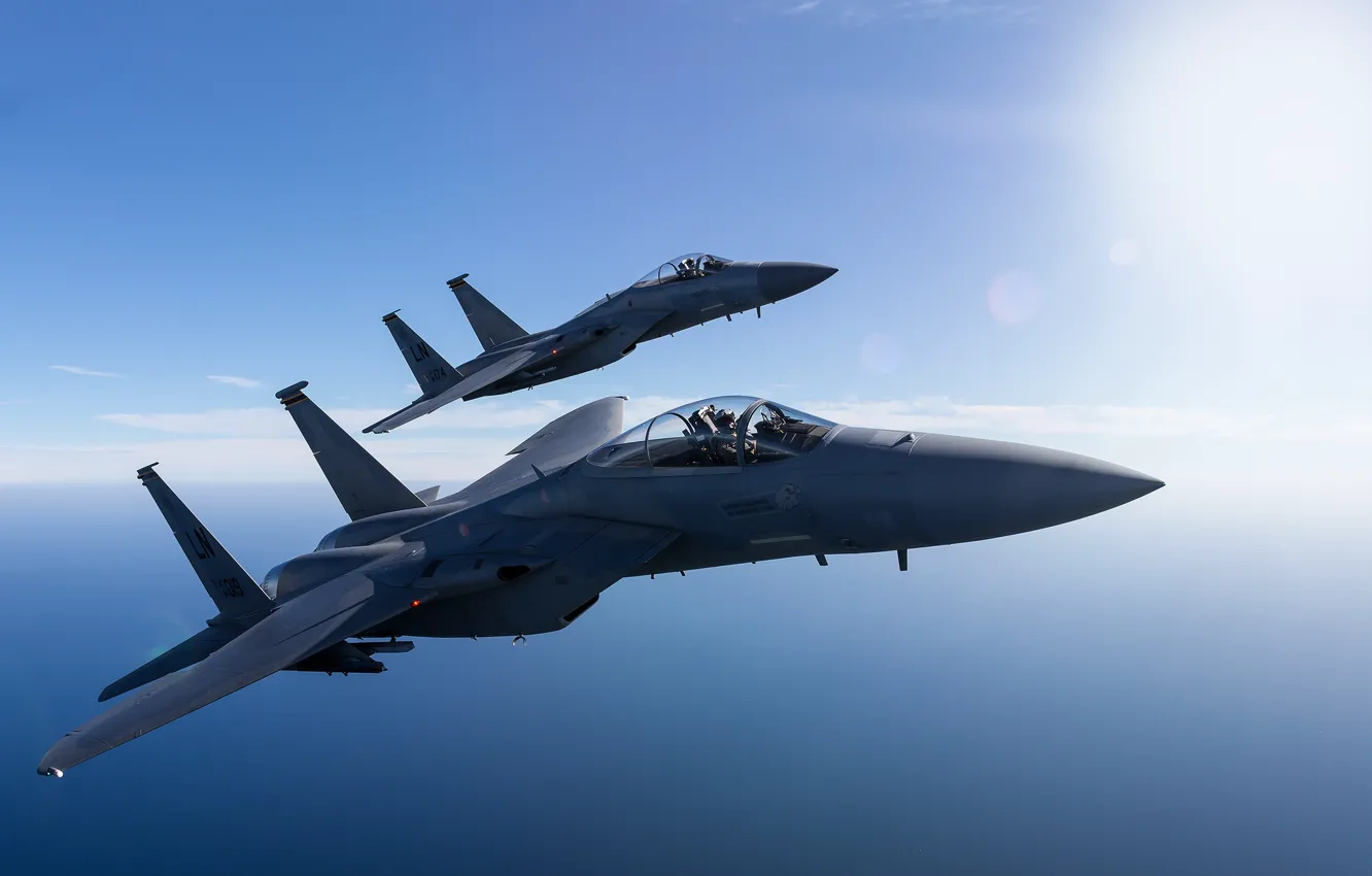 Фото обои истребитель, Eagle, F-15, четвёртого поколения, McDonnell Douglas