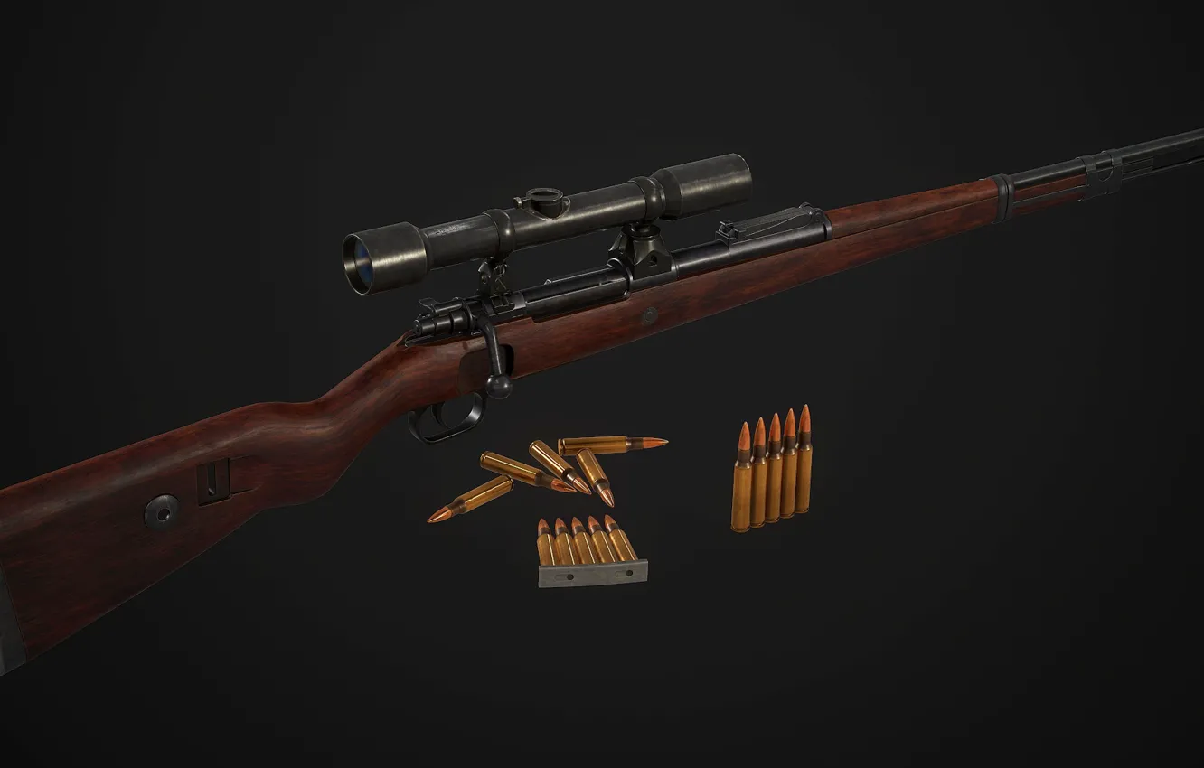 Фото обои Германия, Снайперская винтовка, Mauser K98k