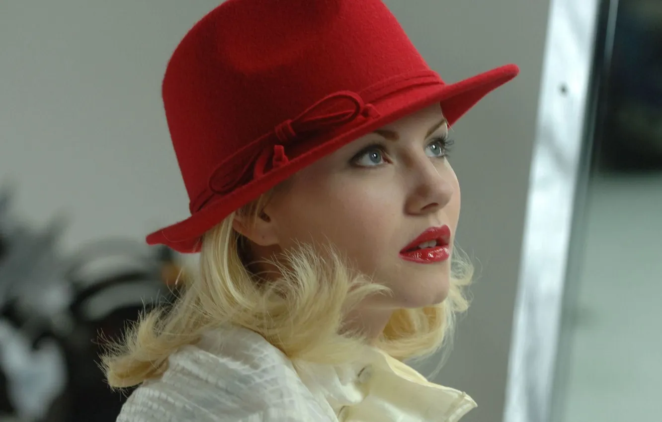 Фото обои девушка, Элиша Катберт, актриса, шляпка, Elisha Cuthbert