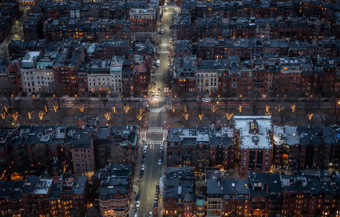 Фото обои город, Boston, Massachusetts