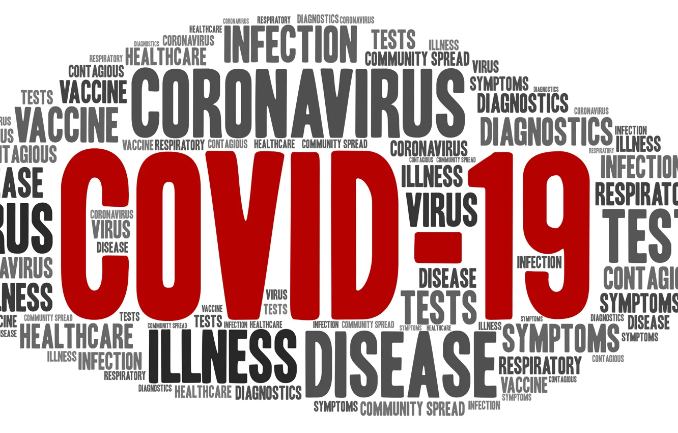 Фото обои words, tests, infection, coronavirus, Covid-19, vaccine, symptoms, diagnostics
