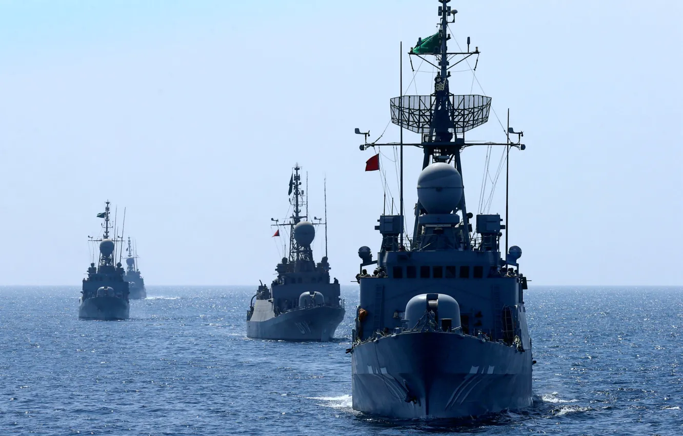 Фото обои корабли, учения, ВМС, Саудовская Аравия