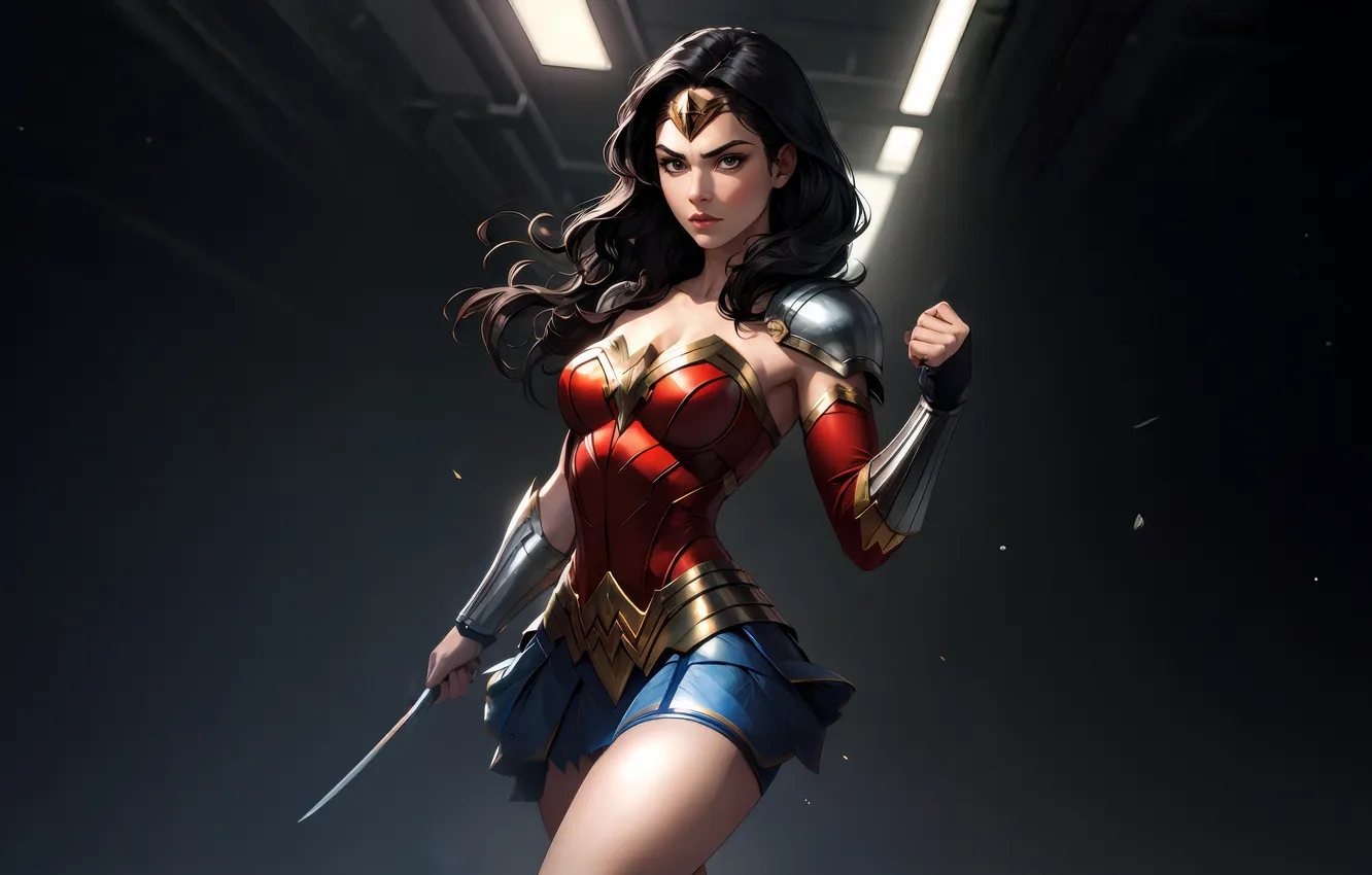 Фото обои woman, defender, wonder