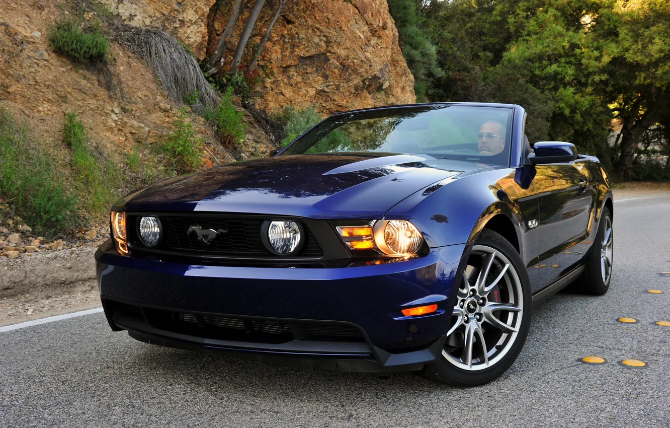 Фото обои Mustang, Ford, мустанг, кабриолет, 2010, форд, Convertible