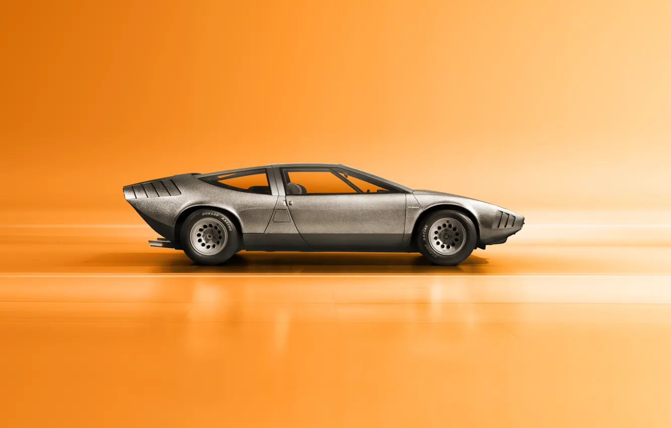 Фото обои 1969, Alfa Romeo, Italdesign, Giugiaro, side view, Tipo 33, Alfa Romeo Iguana