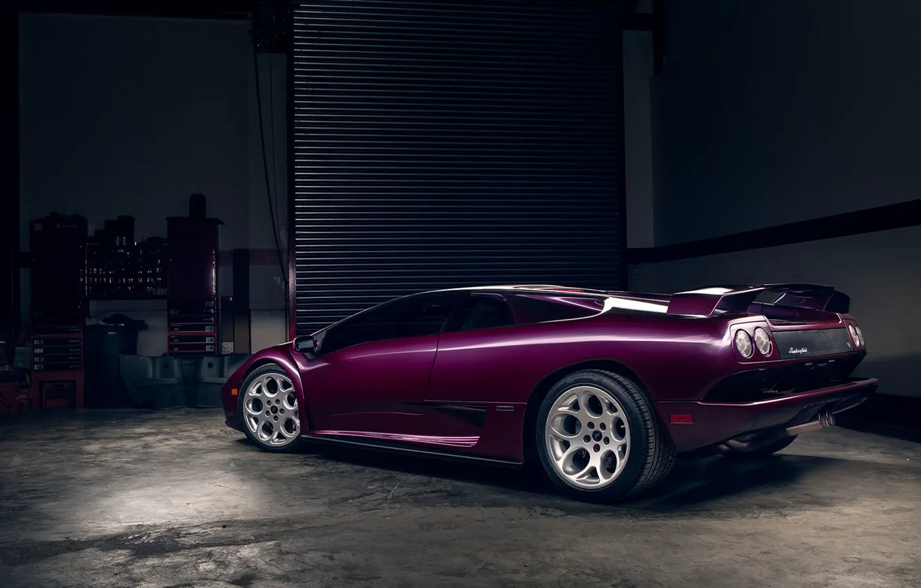 Фото обои гараж, Lamborghini, supercar, Diablo, Andrew Link Photography