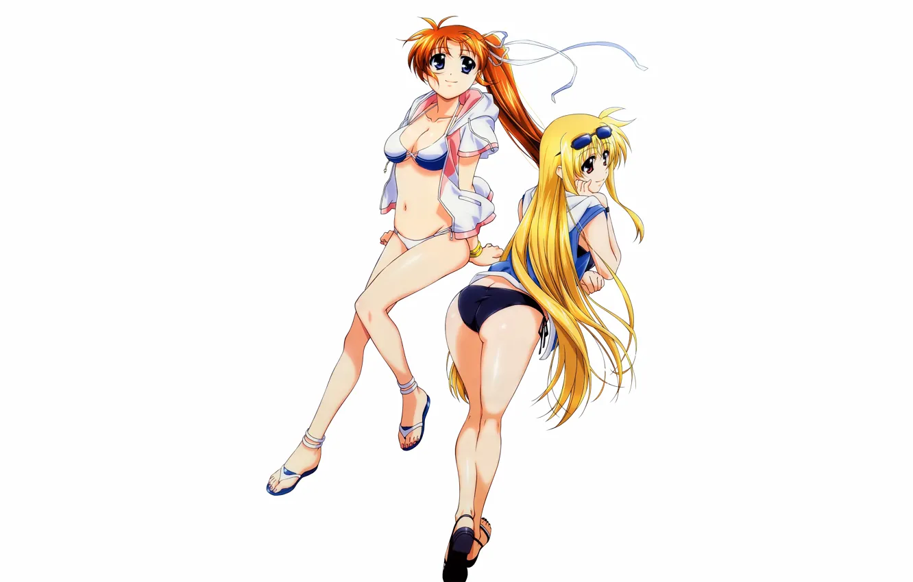 Фото обои sexy, ass, cleavage, long hair, legs, girls, boobs, anime