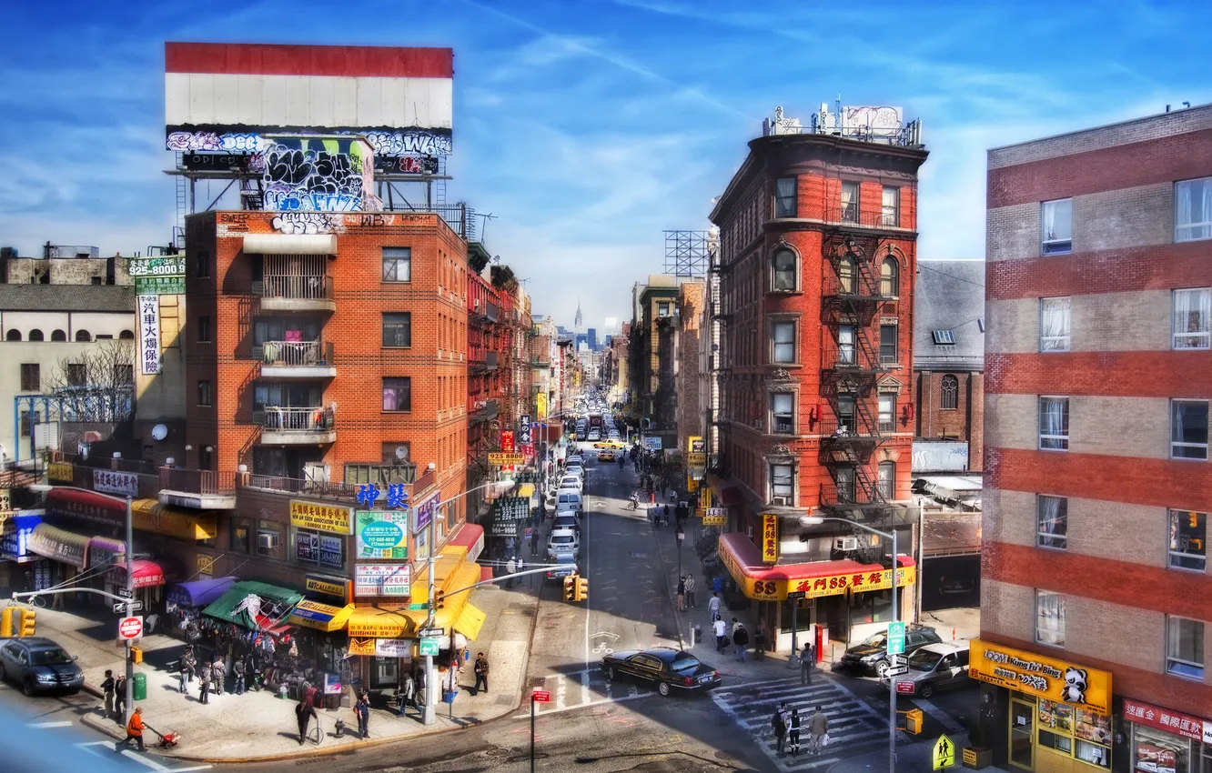 Фото обои нью-йорк, сша, nyc, Chinatown, Dumpling Alley, ney york, Eldridge Street