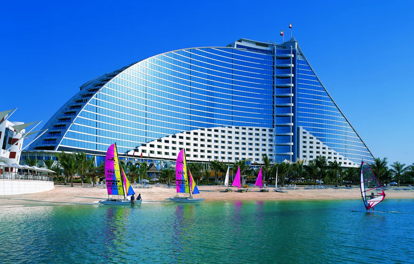 Фото обои город, Дубай, отель, Dubai, Jumeirah Beach Hotel