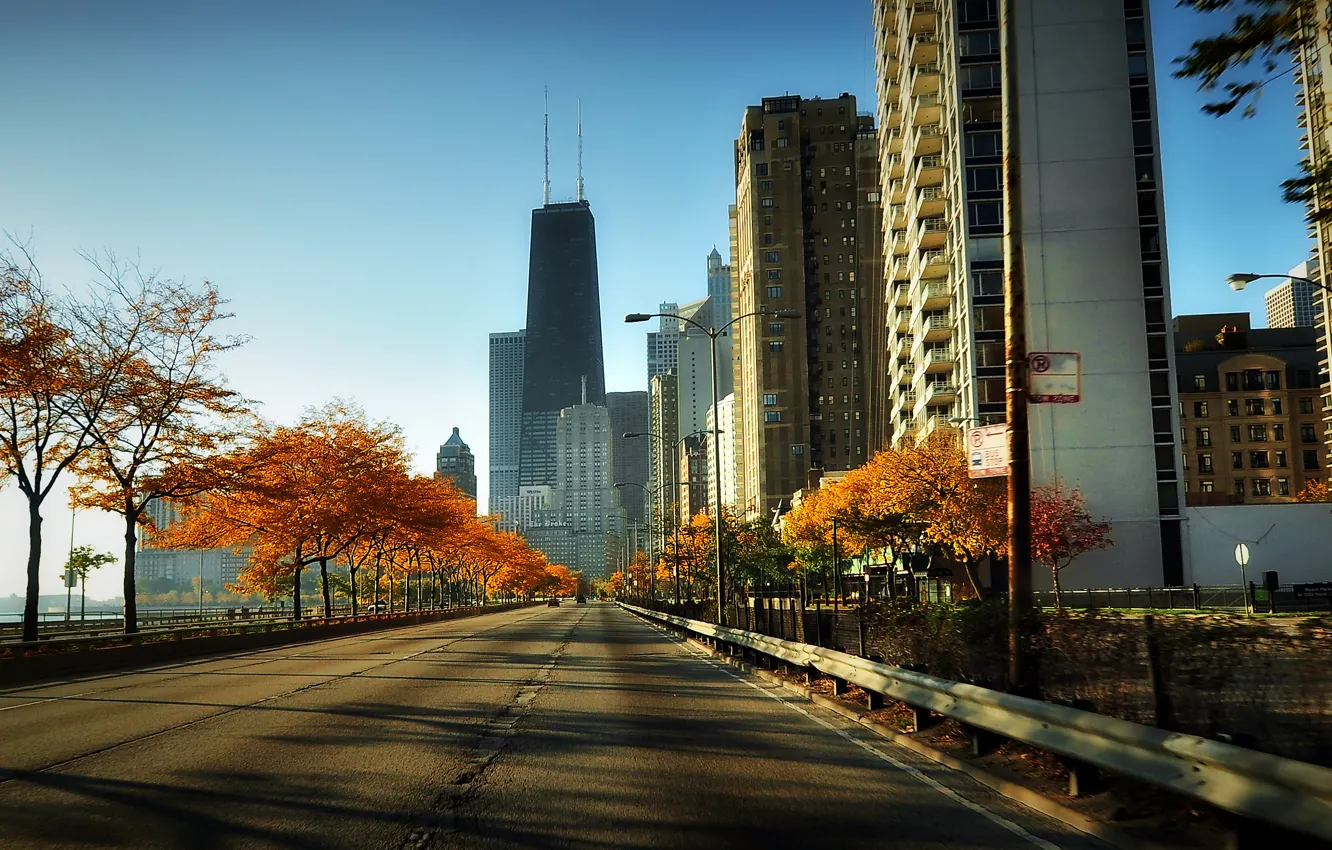 Фото обои город, Чикаго, США, Chicago, illinois, Иллиноис