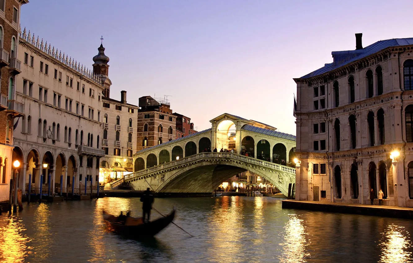 Фото обои мост, Италия, Венеция