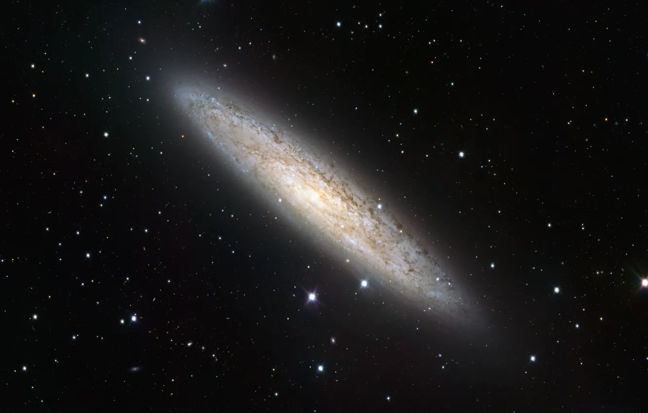 Фото обои галактика, созвездие, Серебряная Монета, NGC 253, Скульптор