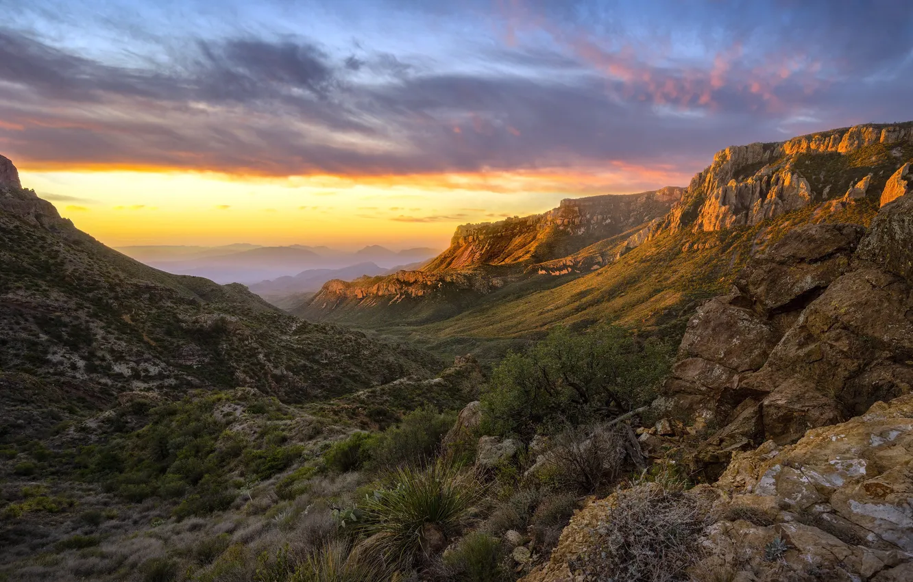 Фото обои Горы, USA, США, Красота, Texas, Mountains, Техас, Big Bend National Park