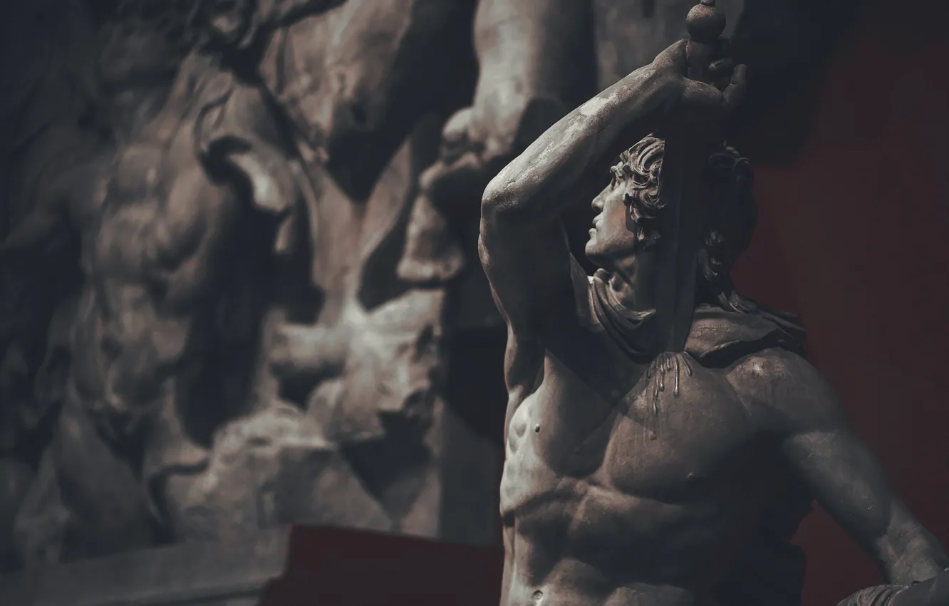 Фото обои меч, Рим, скульптура, The Galatian Suicide, Галл, Национальный музей Рима, Ludovisi Gaul, Галл убивает себя