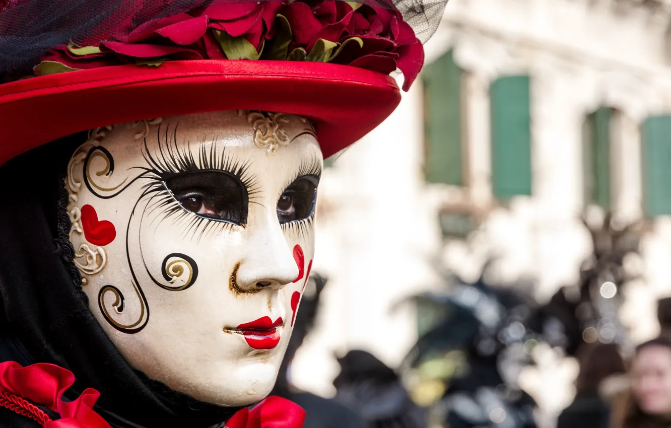Фото обои маска, Италия, Венеция, карнавал, Venice