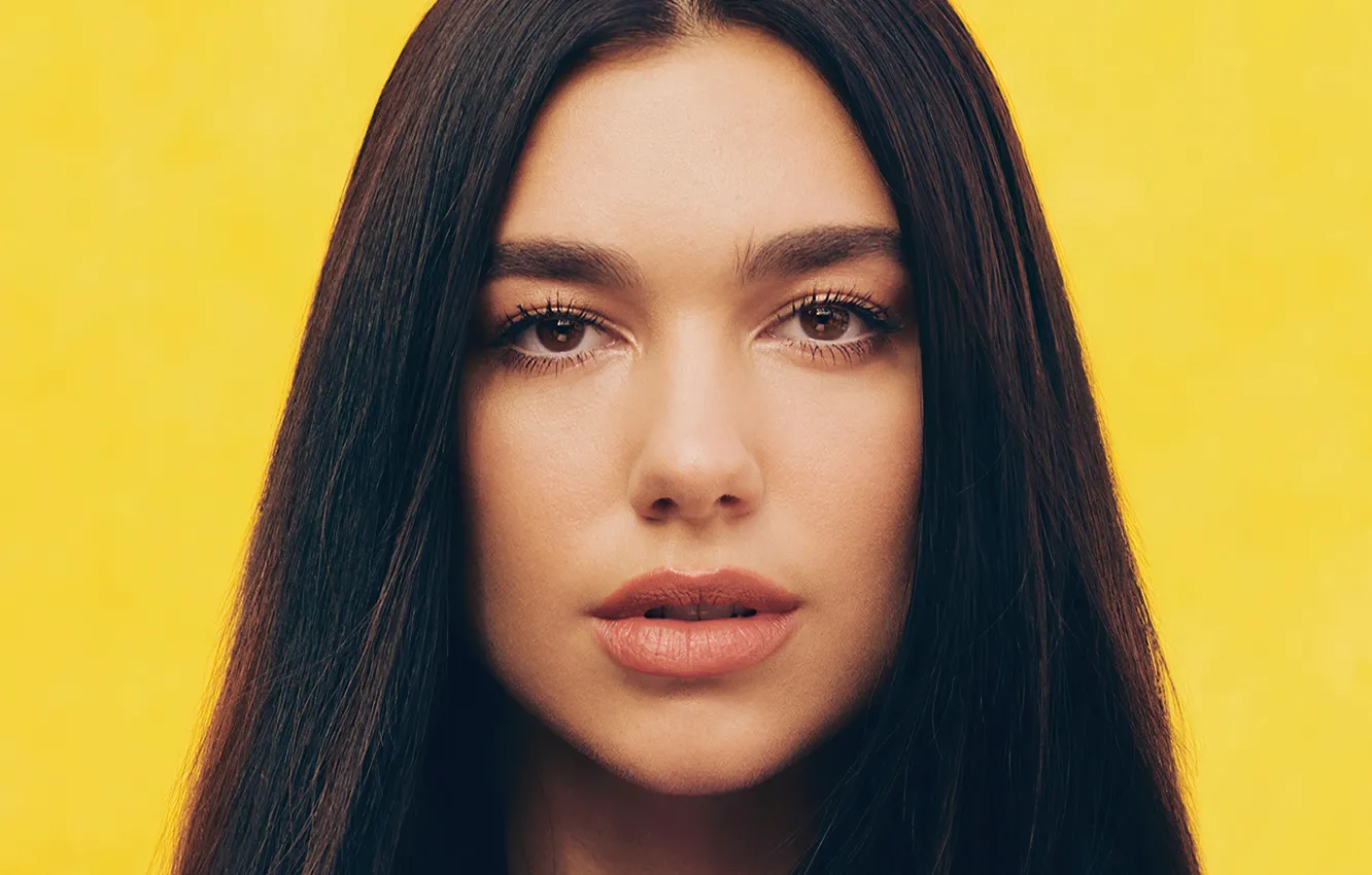 Фото обои взгляд, девушка, портрет, певица, singer, Дуа Липа, Dua Lipa