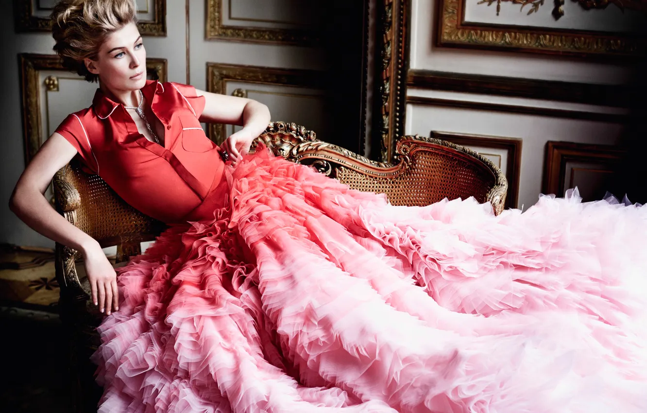 Фото обои фотосессия, Rosamund Pike, Vanity Fair