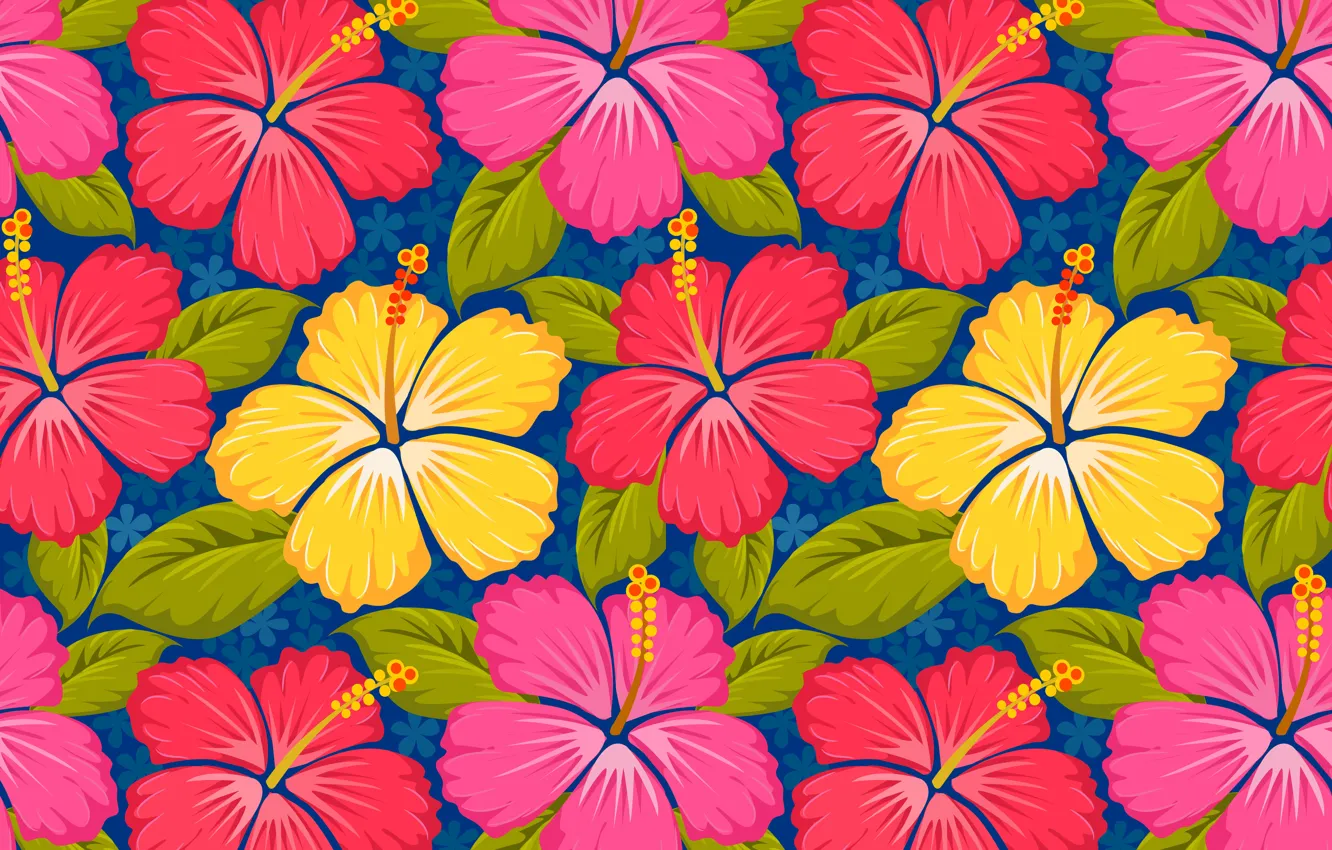 Фото обои фон, рисунок, colorful, орнамент, pink, flowers, цветочный, background