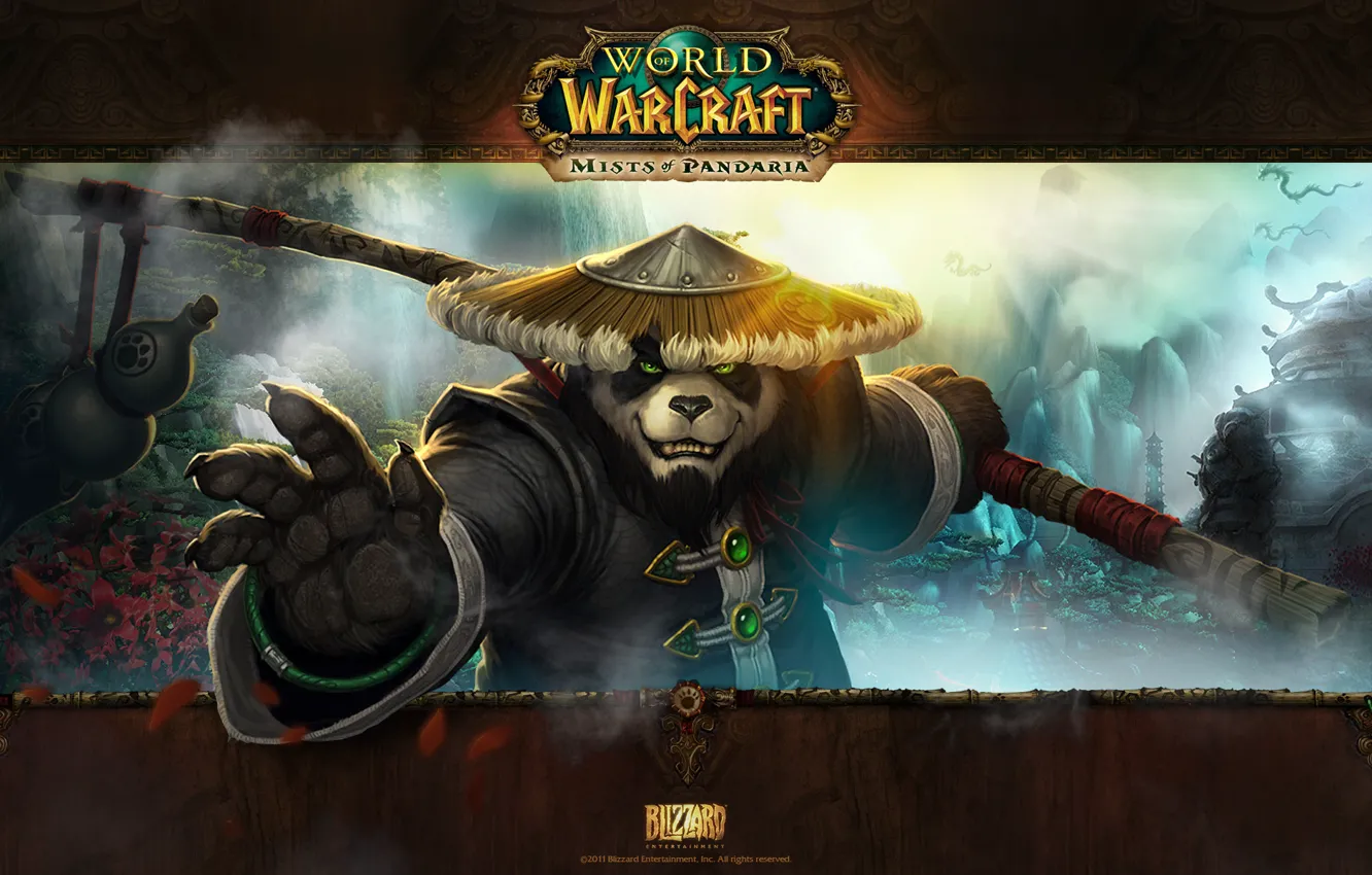 Фото обои Wow, 2011, новое обновление, Mists Of Pandaria, вов, World Of WarCraft, BlizzCon