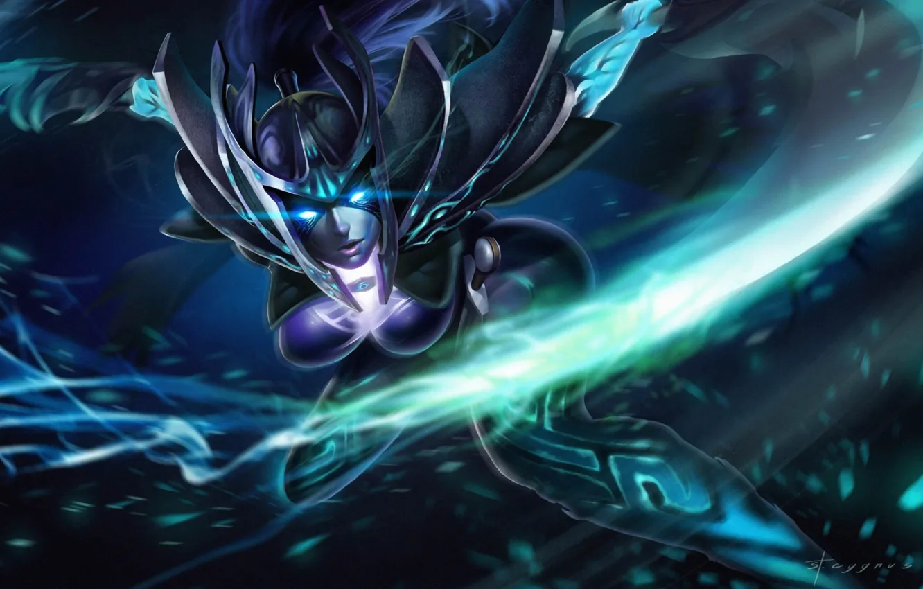 Фото обои девушка, арт, Dota 2, Phantom Assassin, Mortred