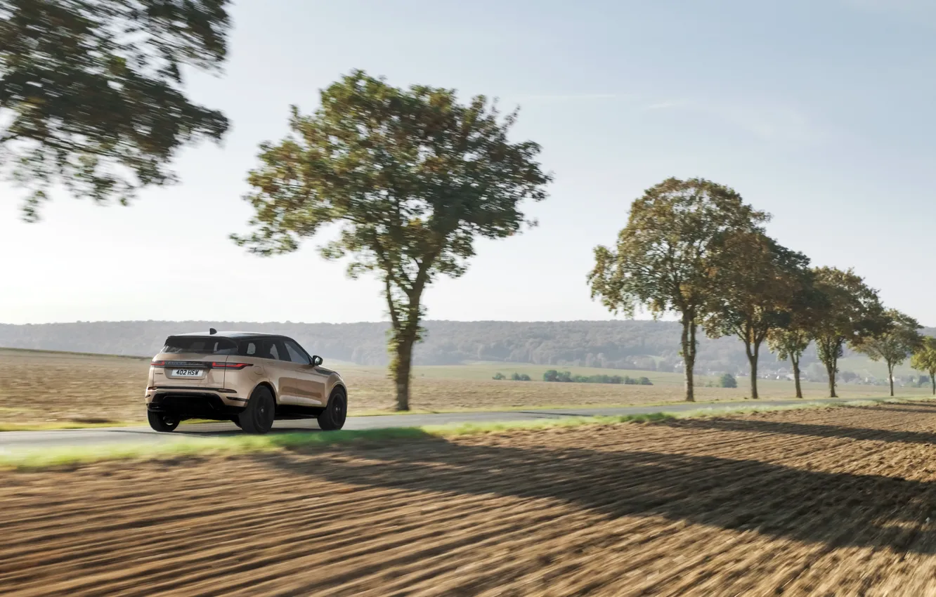 Фото обои car, Land Rover, Range Rover, road, trees, Evoque, Land Rover Range Rover Evoque P300e Autobiography
