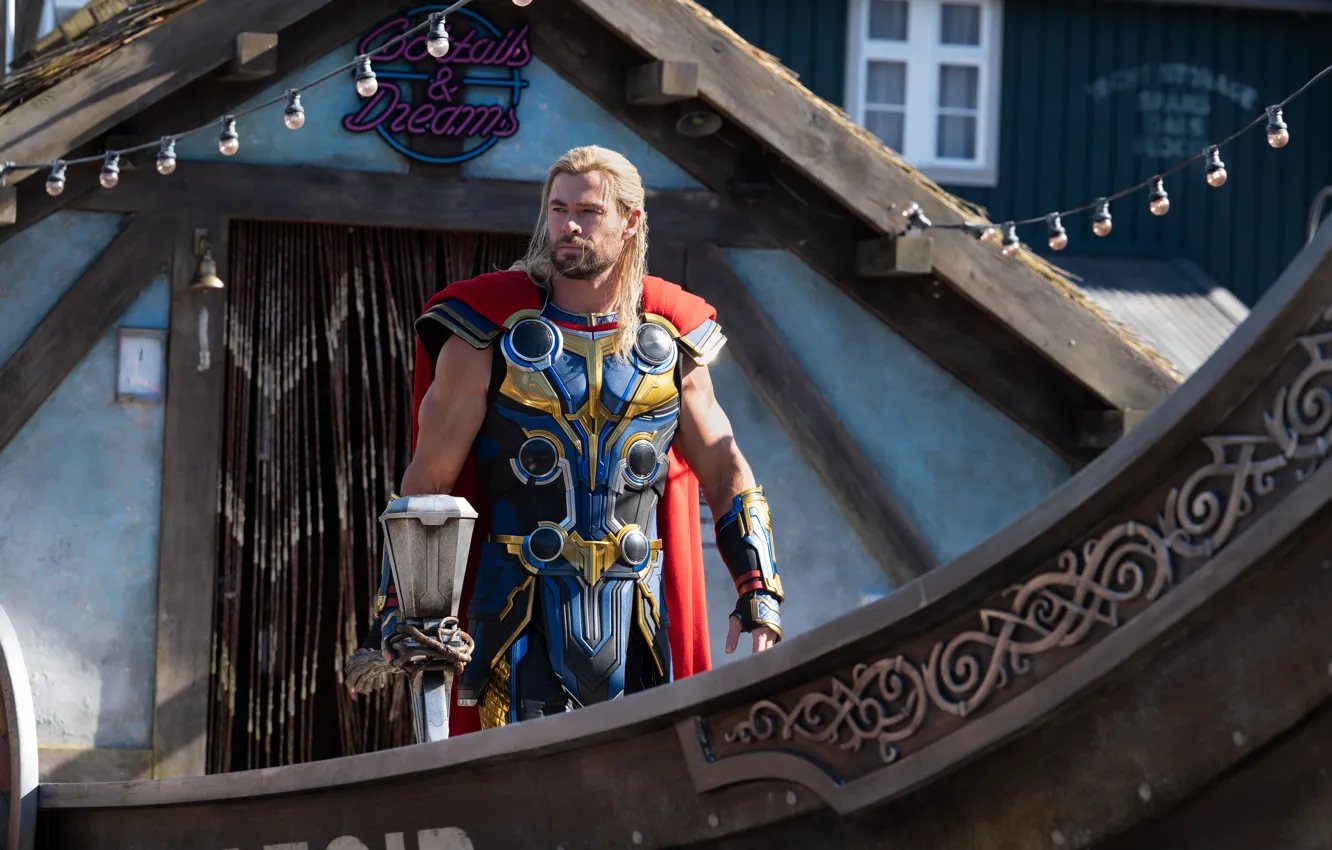 Фото обои Thor, Chris Hemsworth, Marvel Studios, Thor: Love and Thunder